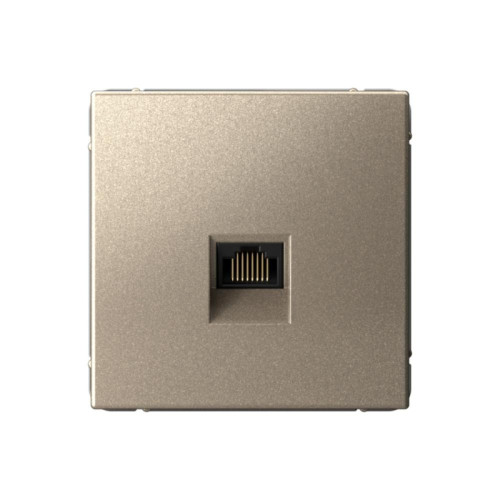 Розетка компьютерная/ ARTGALLERY розетка компьютерная RJ45, кат. 5е, механизм, шампань