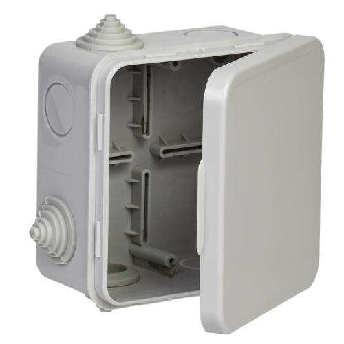 Коробка расп. КМ41256 100х100х50мм о/к IP54 8 вв. серая IEK
