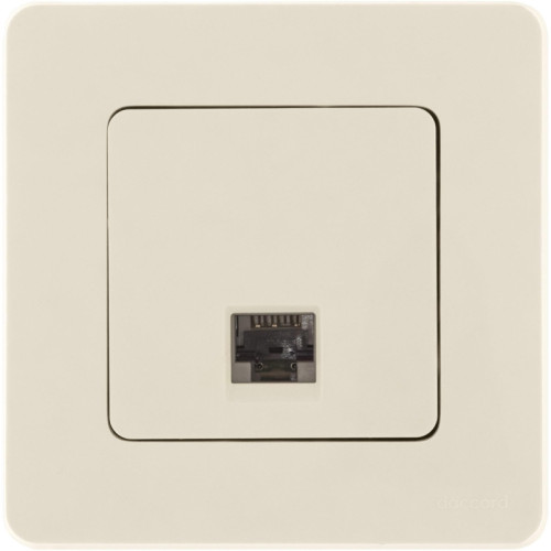 Розетка компьютерная/ Розетка компьютерная RJ-45 категория 5Е UTP слоновая кость INSPIRIA Розетка компьютерная/ Розетка компьютерная RJ-45 категория 5Е UTP слоновая кость INSPIRIA