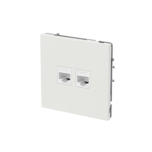 Компьютерная розетка/ Компьютерная розетка RJ-45 без шторки, кат.5е двойная, KANT, белый песок Компьютерная розетка/ Компьютерная розетка RJ-45 без шторки, кат.5е двойная, KANT, белый песок