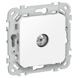 FLITE Розетка TV экранированная проходная тип M РТВм-1-1-2-ФлБ белый