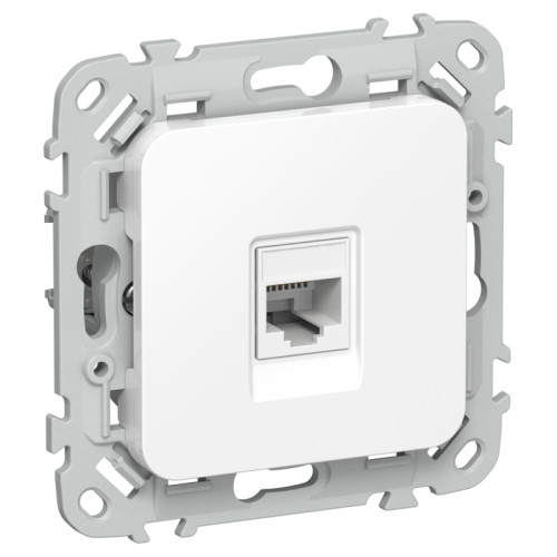Розетка компьютерная/ FLITE Розетка компьютерная RJ-45 категория 5Е UTP РК5е-1-0-ФлБ белый