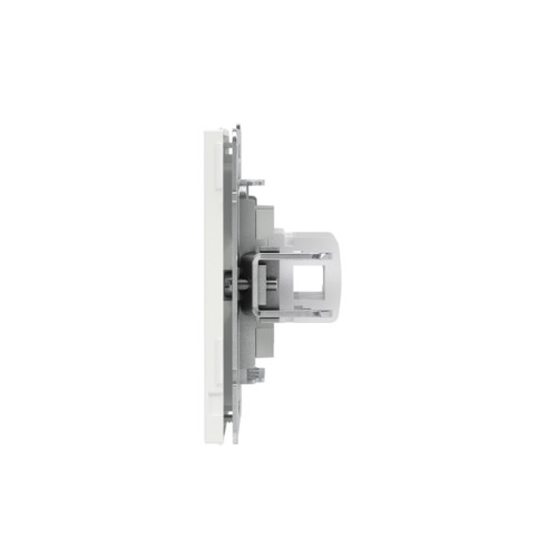 Компьютерная розетка/ Компьютерная розетка RJ-45 без шторки, кат.5е двойная, KANT, белая магнолия