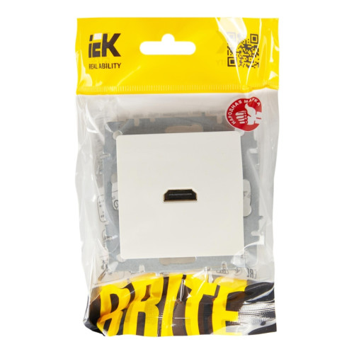 Розетка/ BRITE розетка HDMI РHDMI-0-БрБ белый Розетка/ BRITE розетка HDMI РHDMI-0-БрБ белый