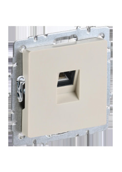 Розетка компьютерная/ BRITE Розетка компьютерная RJ-45 кат.5E РК10-БрКр бежевый