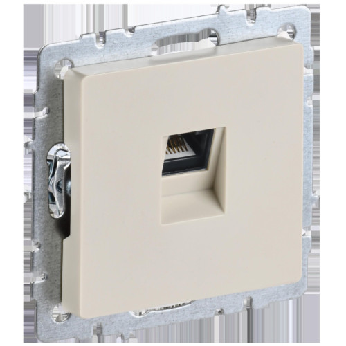 Розетка компьютерная/ BRITE Розетка компьютерная RJ-45 кат.5E РК10-БрКр бежевый