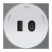 Розетка/ MultiTrack Розетка 2хUSB (тип А+С) 18Вт, 5В/3А Белый