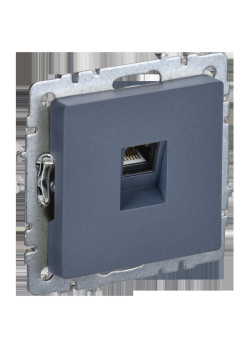 Розетка компьютерная/ BRITE Розетка компьютерная RJ-45 кат.5E РК10-БрМ маренго
