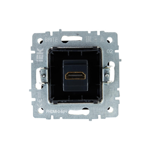 Розетка/ BRITE розетка HDMI РHDMI-0-БрЧ черный