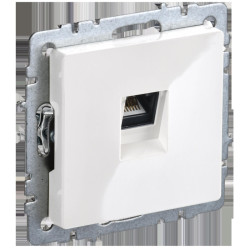 Розетка компьютерная/ BRITE Розетка компьютерная RJ-45 кат.5E РК10-БрБ белый