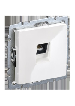 Розетка компьютерная/ BRITE Розетка компьютерная RJ-45 кат.5E РК10-БрБ белый