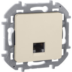 Розетка компьютерная/ Розетка компьютерная RJ-45 категория 5Е UTP слоновая кость INSPIRIA