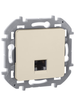 Розетка компьютерная/ Розетка компьютерная RJ-45 категория 5Е UTP слоновая кость INSPIRIA