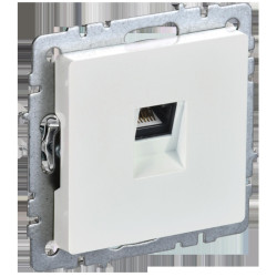 Розетка компьютерная/ BRITE Розетка компьютерная RJ-45 кат.5E РК10-БрЖ жемчуг