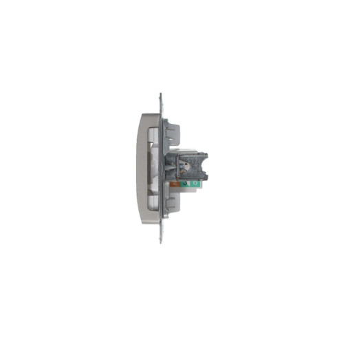 GLOSSA розетка компьютерная RJ45 категория 5E механизм платина GLOSSA розетка компьютерная RJ45 категория 5E механизм платина