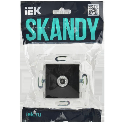 Розетка/ SKANDY Розетка TV оконечная SK-A12Bl черный Розетка/ SKANDY Розетка TV оконечная SK-A12Bl черный