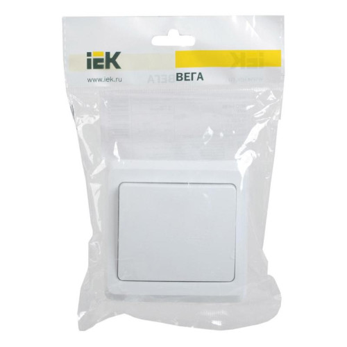 Выключатель IEK Вега скрыт. 1кл. IP20 белый (EVV10-K01-10-DM)