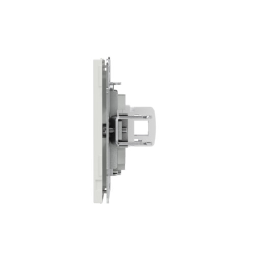 Компьютерная розетка/ Компьютерная розетка RJ-45 без шторки, кат.6А одинарная,KANT, белый песок