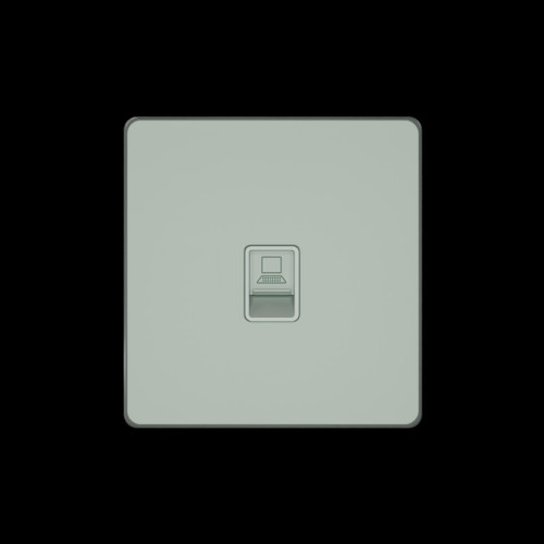 Розетка информационная/ Розетка информационная С/У RJ-45 кат.5e, Таежное утро , Systeme Infinity