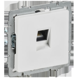 Розетка компьютерная/ BRITE Розетка компьютерная RJ-45 кат.6 РК11-БрАБ арктический белый