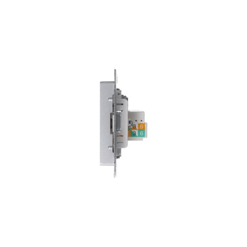 Розетка/ Розетка ATLASDESIGN двойная компьютерная+ТВ RJ45+TV категория 5E механизм алюминий