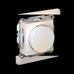 Светорегулятор/ ATLASDESIGN светорегулятор (диммер) повор-нажим, LED, RC, 400Вт, мех., ЖЕМЧУГ