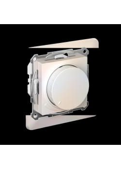 Светорегулятор/ ATLASDESIGN светорегулятор (диммер) повор-нажим, LED, RC, 400Вт, мех., ЖЕМЧУГ