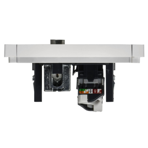 FORTE&PIANO Розетка двойная TV+RJ-45 кат.5E FP236 белый FORTE&PIANO Розетка двойная TV+RJ-45 кат.5E FP236 белый