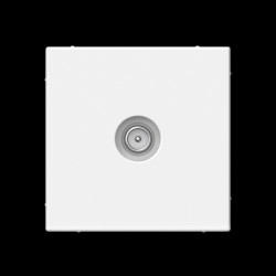Розетка/ ARTGALLERY TV ТВ розетка проходная 4DB, механизм, белый