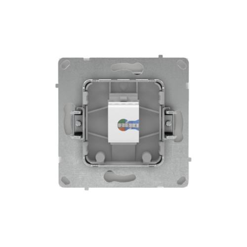 Компьютерная розетка/ Компьютерная розетка RJ-45 без шторки, кат.5е одинарная, KANT, белый песок