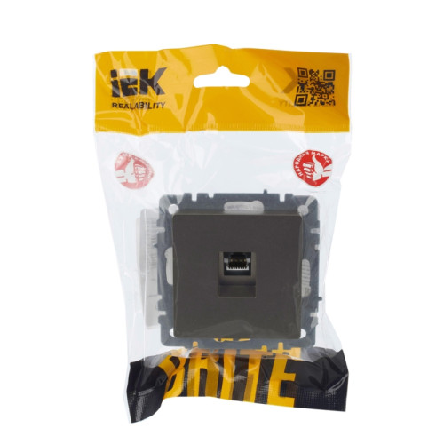 Розетка компьютерная/ BRITE Розетка компьютерная RJ-45 кат.5E РК10-БрШ шампань Розетка компьютерная/ BRITE Розетка компьютерная RJ-45 кат.5E РК10-БрШ шампань