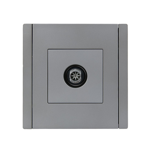Розетка/ FORTE&PIANO Розетка TV оконечная FP528 сталь Розетка/ FORTE&PIANO Розетка TV оконечная FP528 сталь