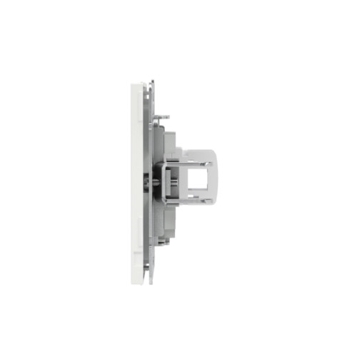 Компьютерная розетка/ Компьютерная розетка RJ-45 без шторки, кат.6А одинарная,KANT, белая магнолия