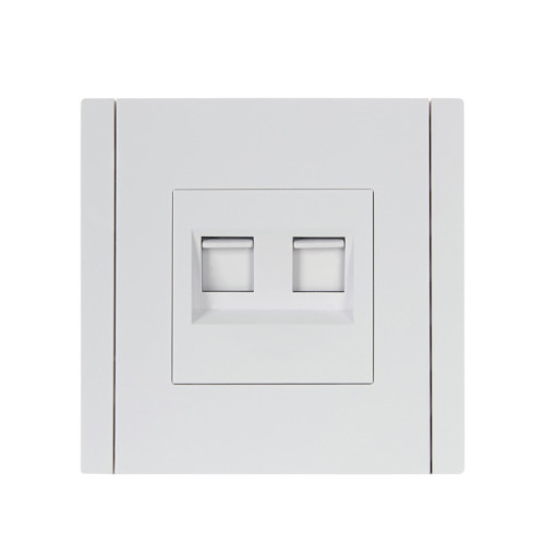 FORTE&PIANO Розетка компьютерная двойная RJ-45 кат.5E FP233 белый