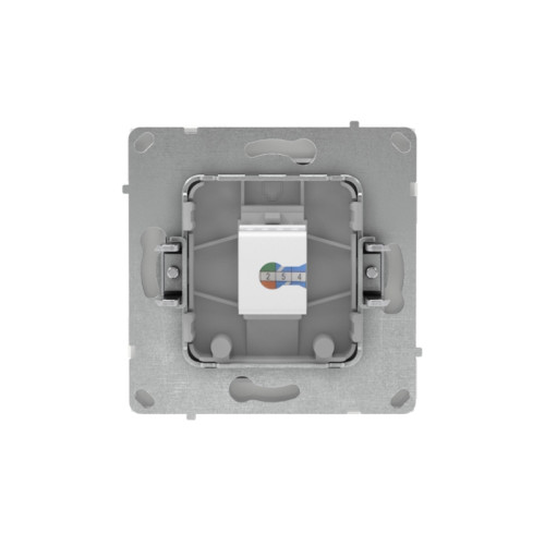 Компьютерная розетка/ Компьютерная розетка RJ-45 без шторки, кат.5е одинарная, KANT, белая магнолия