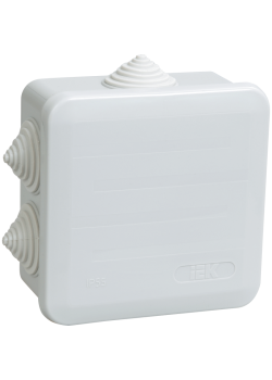 Коробка расп. КМ41255 о/п 100х100х50мм IP44 6вв. 7035 IEK
