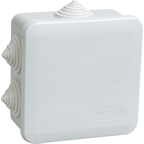 Коробка расп. КМ41255 о/п 100х100х50мм IP44 6вв. 7035 IEK