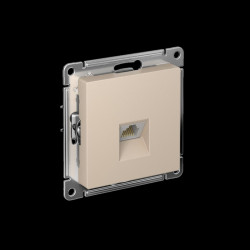 Розетка компьютерная/ ATLASDESIGN розетка компьютерная RJ45, кат. 5Е, механизм, песочный