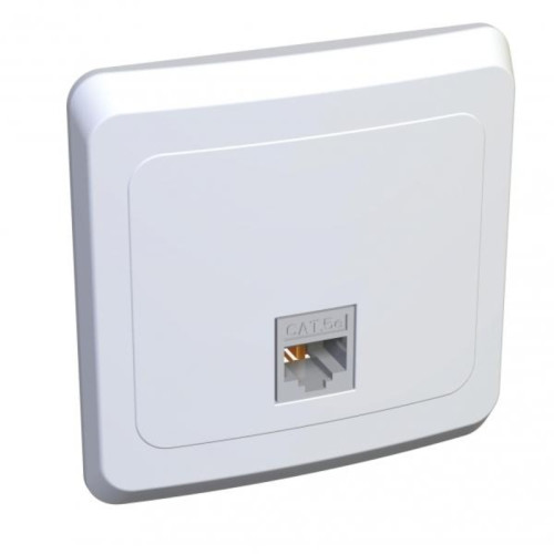 ЭТЮД розетка компьютерная/ ЭТЮД розетка компьютерная RJ45 категория 5 белая