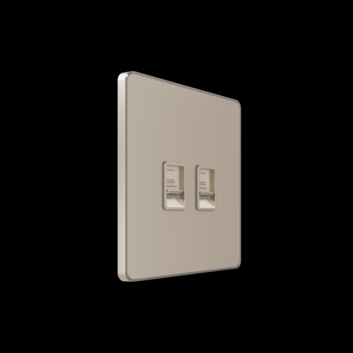 Розетка информационная/ Розетка информационная С/У RJ-45 кат.5e 2-я, Песчаный берег , Systeme Infinity