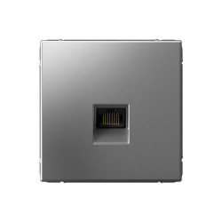 розетка компьютерная/ ARTGALLERY розетка компьютерная RJ45, кат. 6A, механизм, сталь