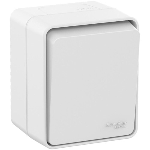 Выключатель/ AtlasDesign Profi54 выключатель одноклавишный IP54 10 АХ, белый, Россия