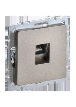Розетка компьютерная/ BRITE Розетка компьютерная RJ-45 кат.5E РК10-БрШ шампань