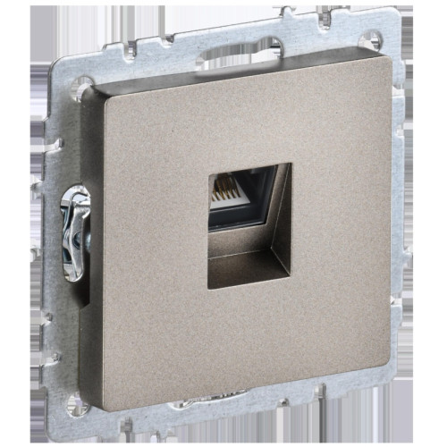Розетка компьютерная/ BRITE Розетка компьютерная RJ-45 кат.5E РК10-БрШ шампань