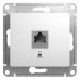 Розетка компьютерная/ GLOSSA розетка компьютерная RJ45 категория 5е в рамку белая Розетка компьютерная/ GLOSSA розетка компьютерная RJ45 категория 5е в рамку белая