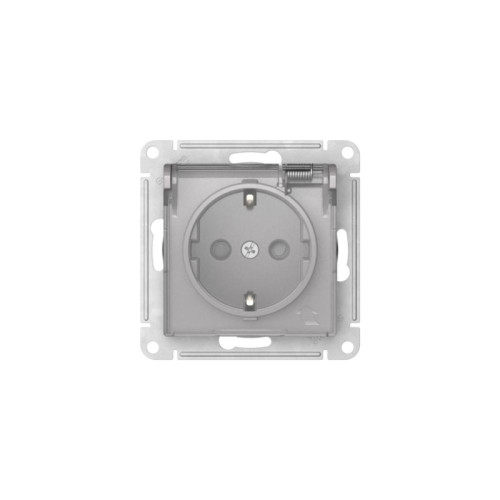 Розетка/ ATLASDESIGN AQUA розетка с заземлением со шторками с прозрачной крышкой, 16А,IP44, быстрозажимные клеммы,АЛЮМИН Розетка/ ATLASDESIGN AQUA розетка с заземлением со шторками с прозрачной крышкой, 16А,IP44, быстрозажимные клеммы,АЛЮМИН