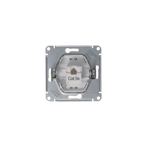 GLOSSA розетка компьютерная RJ45 категория 5E механизм платина GLOSSA розетка компьютерная RJ45 категория 5E механизм платина