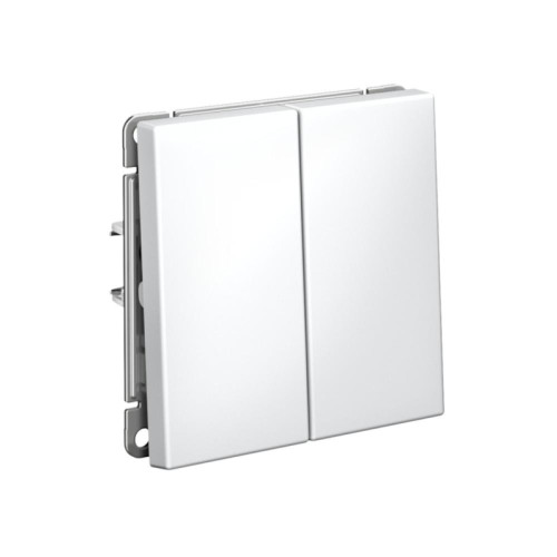 Выключатель/ ARTGALLERY 2-клавишный выключатель, сх.5, 10АХ, механизм, лотос