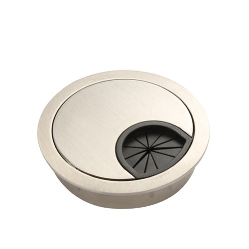 Donel Кабельный громмет диам.60мм (лицевая панель диам.70мм), серебро, цинковый сплав