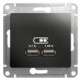 Розетка/ GLOSSA розетка USB антрацит в рамку 5В/2100мА Розетка/ GLOSSA розетка USB антрацит в рамку 5В/2100мА